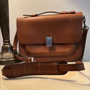 Bree Brown Leather Crossbody Bag